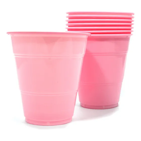 Vasos 7oz Rosados 10un