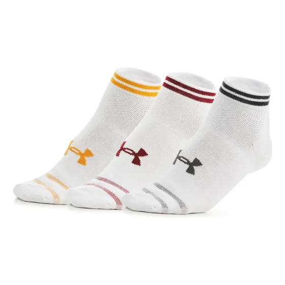 Medias Hombre Under Armour Essential Low Cut 3p Blanco