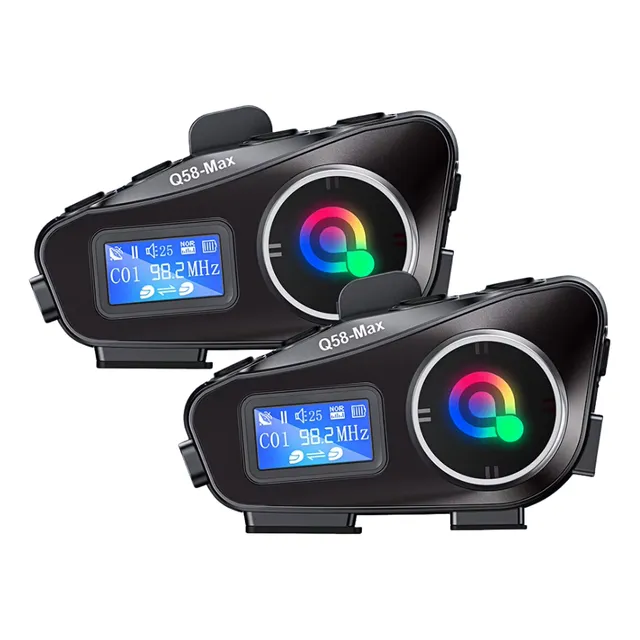 Intercomunicador Pareja Casco Moto Q58 Bluetooth Musica X2
