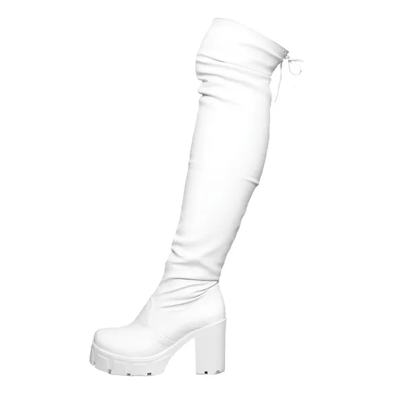 Botas Altas Maxibotas Tipo Piel Redonda Mod.medusa, Nyxmart®