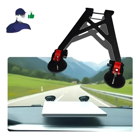 Suporte De Painel Starlink Mini + 4 Super Ventosas Antimulta Preto