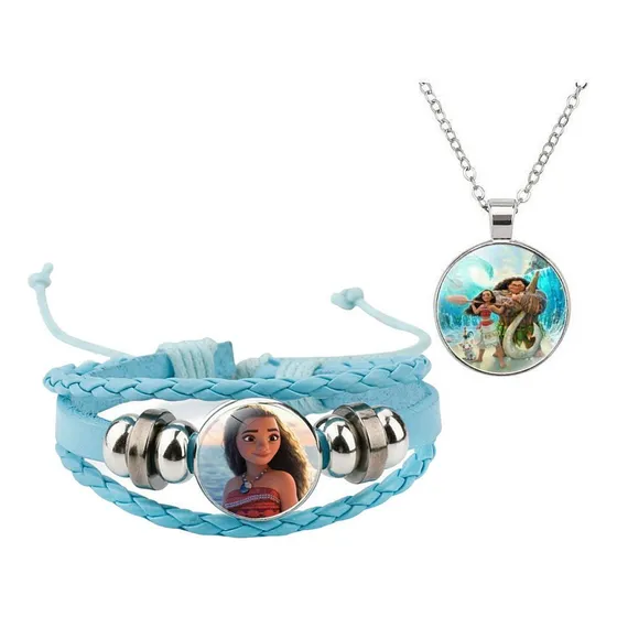 Pulsera + Collar Ajustable Tema Moana