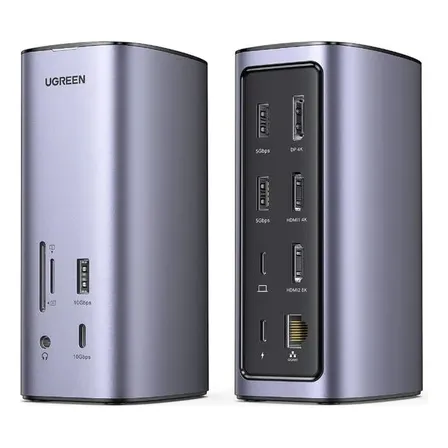 Multipuerto Usb-c (12 En 1) Docking Station Ugreen Cm555