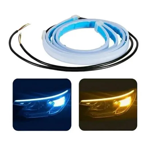 Cinta Tira Led Faro Foco 60 Cm Ojo De Angel Blanco Ambar Par