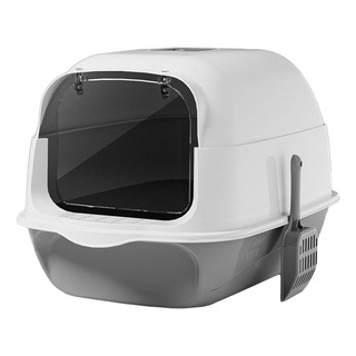 Caja De Arena Para Gatos Con Capucha Y Tapa, Inodoro Cerrado Caja De Arena Para Gatos Con Capucha Y Tapa, Inodoro Cerrado