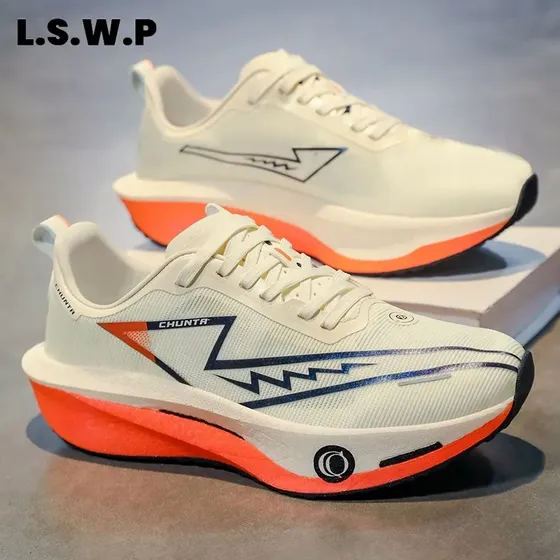 Tênis De Corrida Com Placa De Fibra De Carbono Embutida, Con