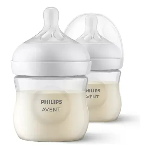 Biberones Avent Natural Response 2 Piezas De 125ml \u002F4 Onzas Color Traslúcido | Cuotas sin interés