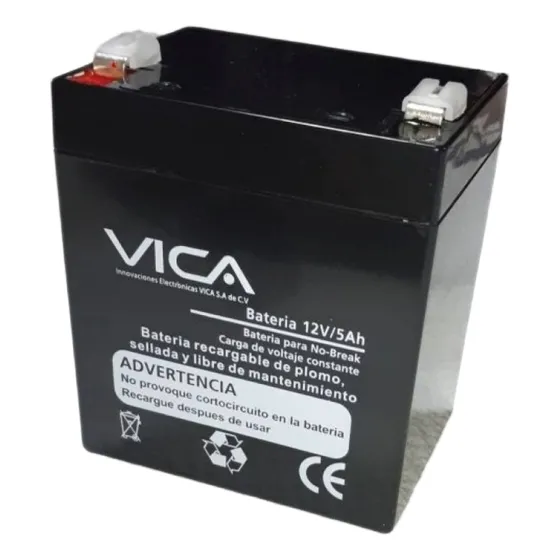Bateria De Reemplazo Vica 12v 5ah Para No Breaks Montables