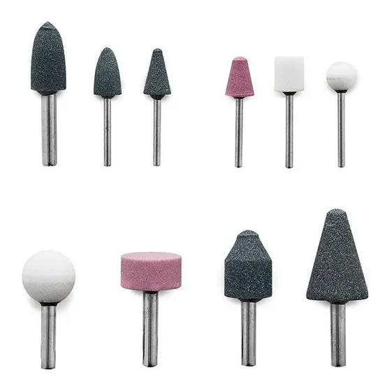 Set Fresas Puntas Montadas 10pz Bremen 1/8 Y 1/4 Torno 7131