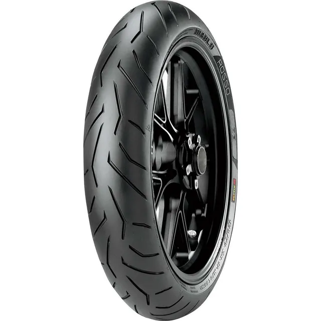 Cubierta Pirelli 100/80R17 Diablo Rosso II uso sin cámara delantera para moto
