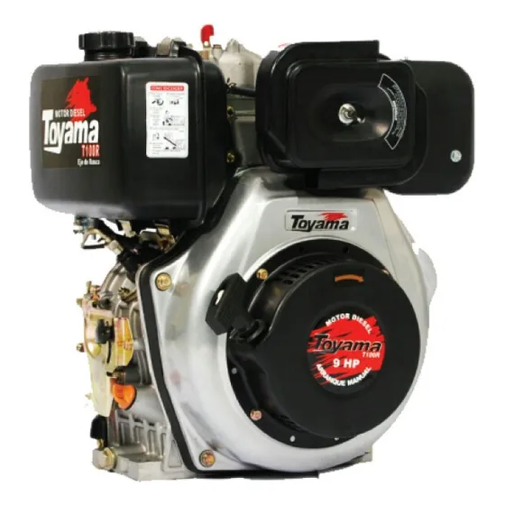 Motor De 9hp Diésel Marca Toyama Eje De 1  Cuña Nuevos Repue