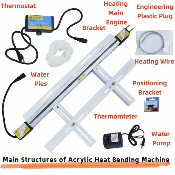 Herramienta Dobladora De Acrílico 60cm Calentadora Pvc Turbo Blanco