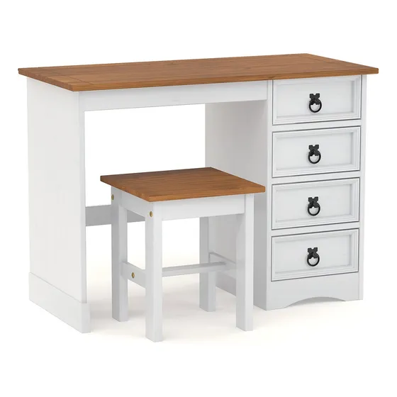 Escritorio - Oficina Pc - Madera M- Dormitorio -mueble- Lcm Color Blanco/roble