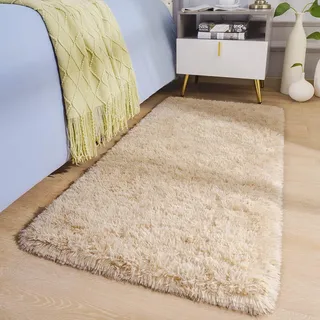 Passadeira Corredor 1,00x0,60 Tapete Super Peludo Beira De Cama Sala Quarto Bege Mageal Passadeira Corredor 1,00x0,60 Tapete Super Peludo Beira De Cama Sala Quarto Bege Mageal