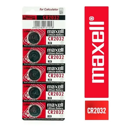 Tira 5 Pilas  Cr2032 Tipo Botón Japonesa /maxell