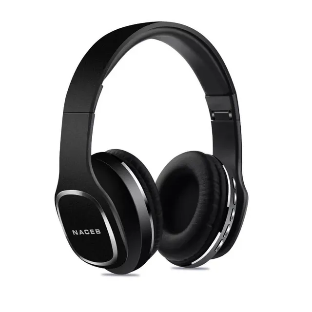 Naceb Tecnología Cetus NA-0307N Audifonos Bluetooth Plegables Con Radio Am Fm Color Negro