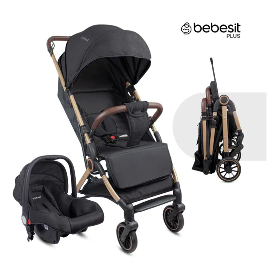 Coche Compacto Tipo Maleta Bebesit Negro Coche Bebe Travel System