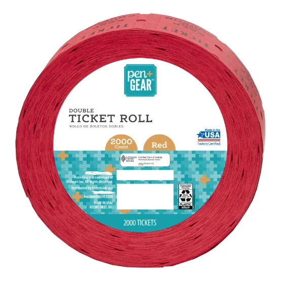 Boletos Dobles 1 Rollo De 2000 Tickets
