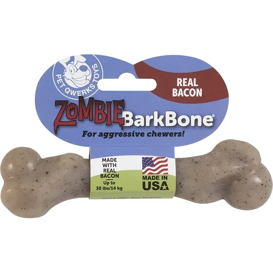 Hueso Masticable Perros Nylon Sabor Tocineta Petmate 20 Cms