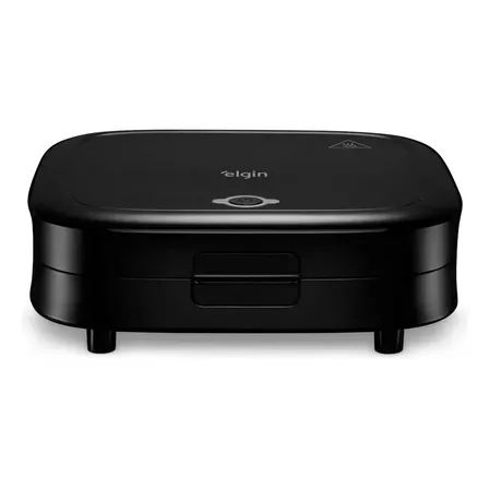 Sanduicheira Duo Time 800w Antiaderente Preta Elgin Preto 127v