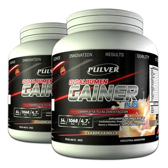 Ganador De Peso Fuerza Energía Gainer Pulver 3kg Sin Tacc