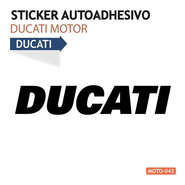 Sticker Autoadhesivo Emblema Ducati Motor