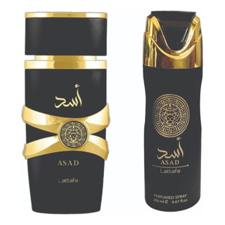 Combo Lattafa Asad Hombre Edp 100ml Y Asad Spray 200 Ml Combo Lattafa Asad Hombre Edp 100ml Y Asad Spray 200 Ml
