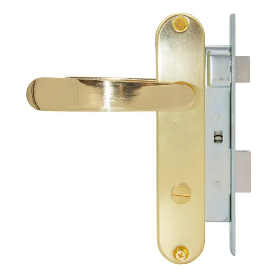 Set Cerradura Embutir Odis Simona 7040 Baño Bronce Bronce