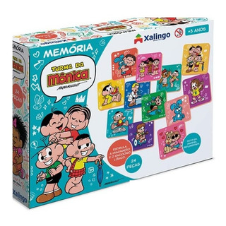 Jogo Da Memória Turma Da Monica 24 Peças Brinquedo Xalingo Jogo Da Memória Turma Da Monica 24 Peças Brinquedo Xalingo