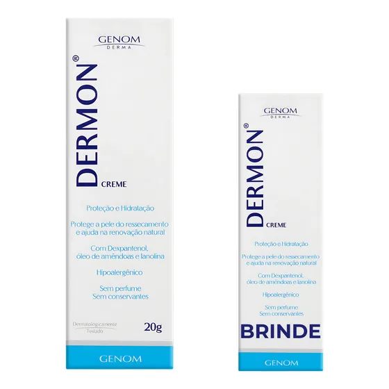 Creme Proteção E Hidratação Dermon Caixa 20g + 10g Brinde