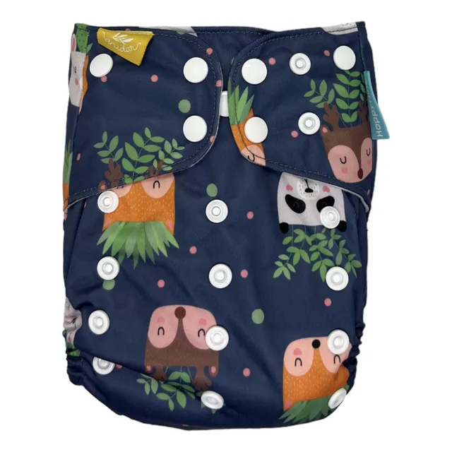 Pañal De Tela Happy Flute + Dos Absorbentes De Bambú 4 Capas