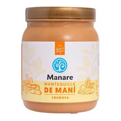 Mantequilla De Maní 100% Natural 1 Kg Onlynaturalstore