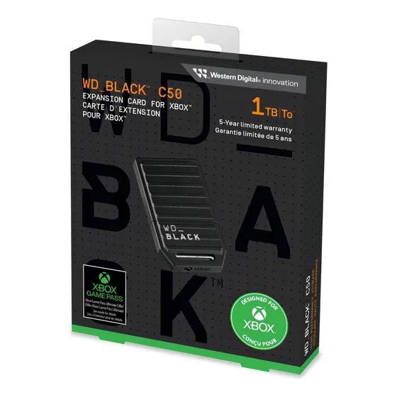 Disco duro externo Western Digital WD Black C50 WDBMPH0010BNC-WCSN 1TB 1TB negro