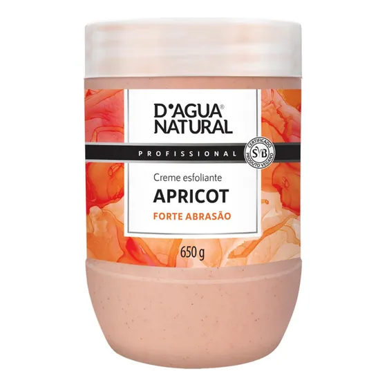 Creme Esfoliante Apricot Forte Abrasão 650g Dagua Natural Nf