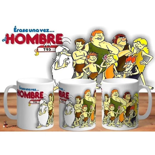 Taza Erase Una Vez El Hombre Retro Hd Art
