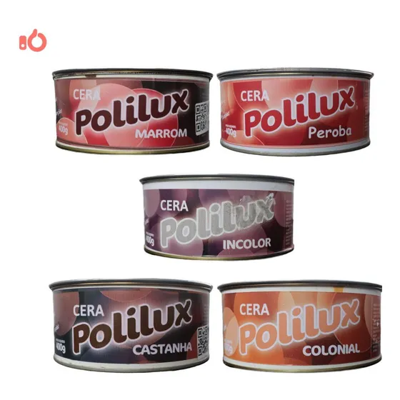 Cera Em Pasta Para Móveis De Madeira Polilux Diversas Cores