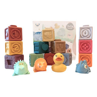 Juego Didactico De Goma Blanda Cubos Y Animalitos Para Bebe Juego Didactico De Goma Blanda Cubos Y Animalitos Para Bebe