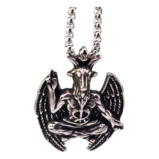 Dije Baphomet Acero Inoxidable Con Cadena D670 Dije Baphomet Acero Inoxidable Con Cadena D670