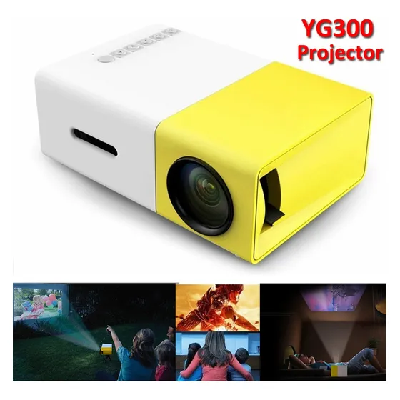 P Yg300 Mini Proyector Led Portátil De Bolsillo Hd 3d