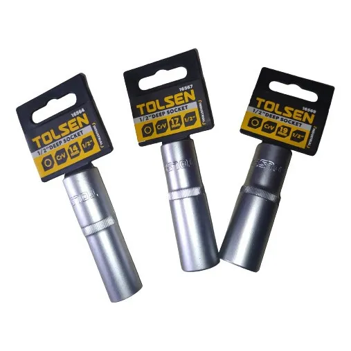 Dado Hexagonal Largo 14 17 Y 19mm Cuadrante 1/2  Tolsen 