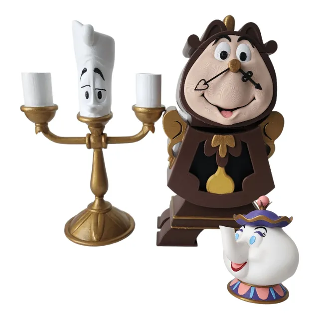 Bella Y Bestia: Dingdong Lumiere, Sra Potts. My3dimpresiones