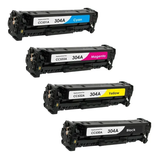Set De 4 Toner 304a 305a 312a Premium Cp2020/cp2025/cm2320