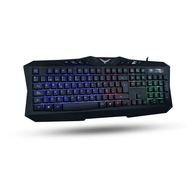 Teclado Gamer Pc Laptop Led Rgb Multimedia Naceb Ergonomico Alambrico Usb Español