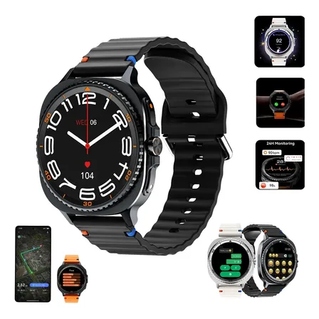 Relogio Smartwatch Ma33 1.32 Esportivo Relógio Com Bluetooth Preto Silicone