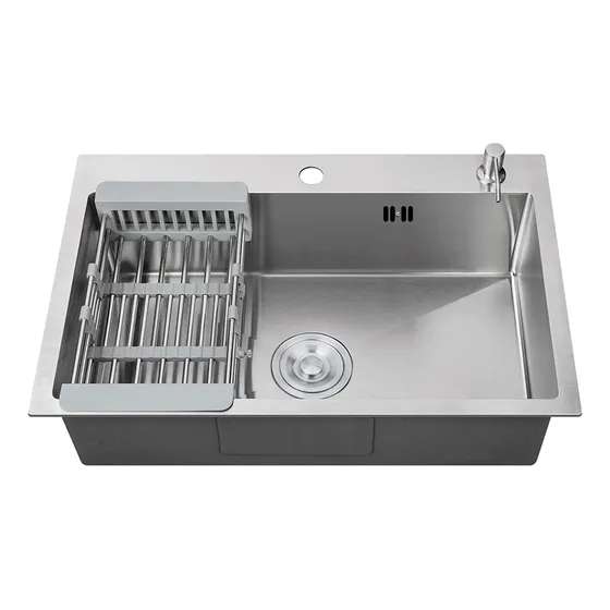 Bacha De Cocina Pileta 68cms Premium Acero Inox + Escurridor