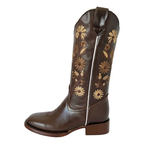 Bota Vaquera Marca Bdp 7723 D27 R2 Pull Choco Tubo Ta Pull 