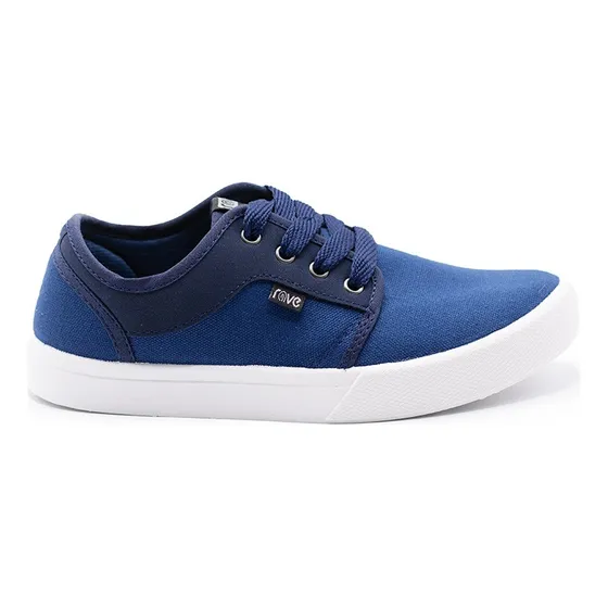 Zapatilla Urbana De Lona Azul Toluca Rave