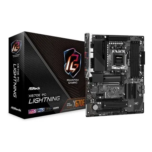 Placa base Asrock Pg Lightning X670e, Am5 Atx, 4 x dd5 Color Sc