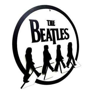Placa Decorativa The Beatles Rock 3d Relevo Bar Decoração Placa Decorativa The Beatles Rock 3d Relevo Bar Decoração