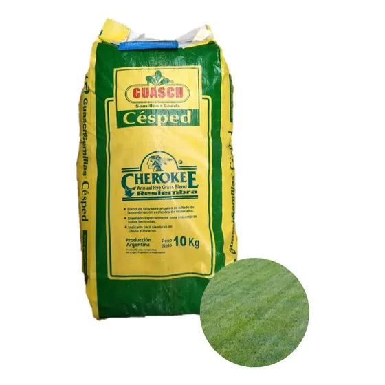 Semillas De Césped Guasch Cherokee Raigras Anual Blend 10kg